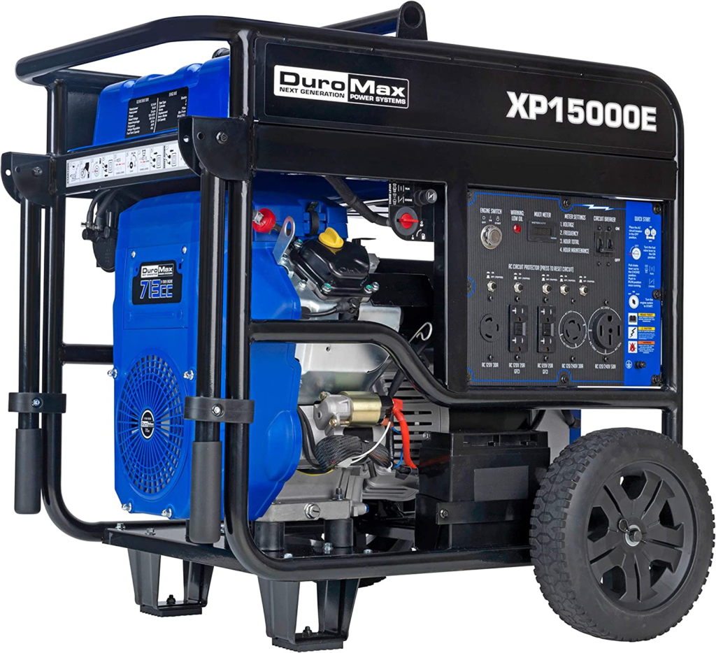 DuroMax XP15000E Gas Powered Portable Generator